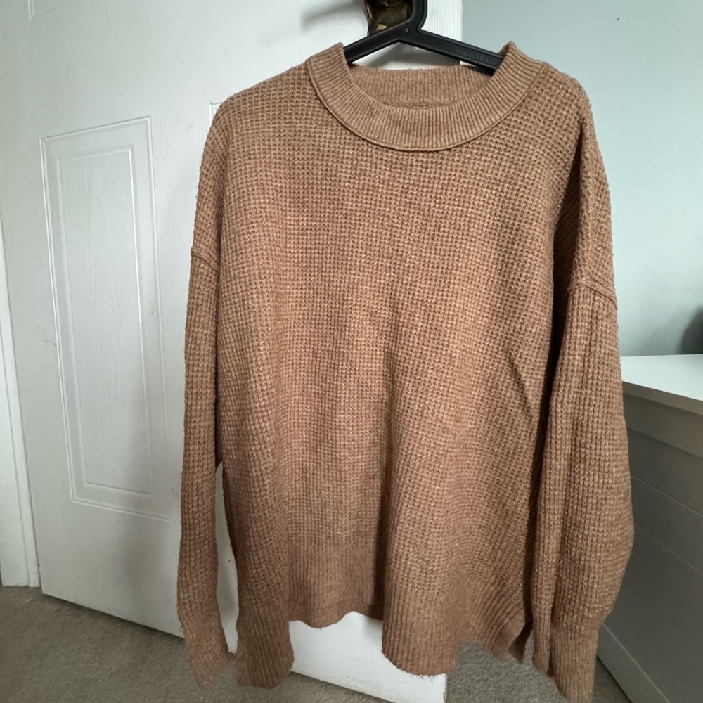 Aerie Cozy Tan Sweater